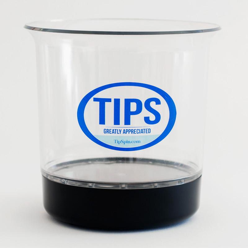 Tip Spin Electronic Tip Jar